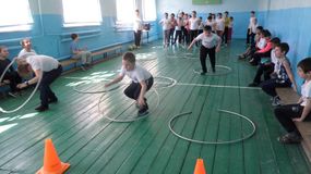 Веселые старты  апрель 2018 год